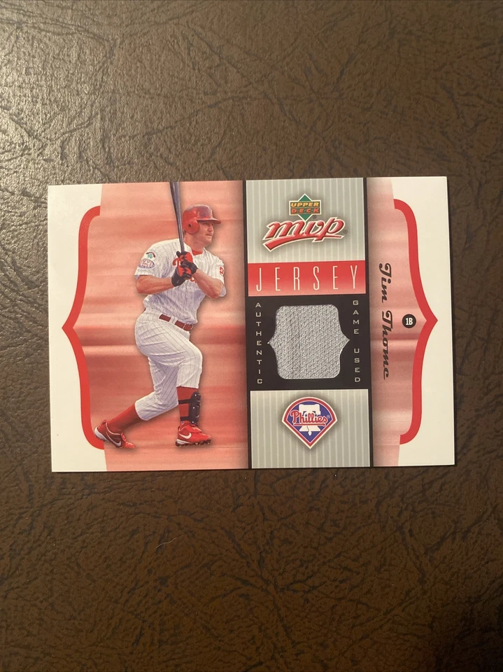 2005 Upper Deck MVP Jersey Jim Thome #GU-JT HOF - Image 1 of 2