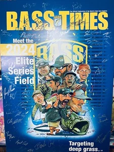 Bassmaster's Fishing Elite Pro's poster signed autografts by each Elite 2024 - Picture 1 of 2