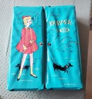 Pepper By Ideal 2 doll woth turquoise case vtg