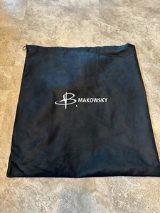 B. Makosky Handtasche Aufbewahrungshülle Staubbeutel schwarz Logo ca. Größe 20,5x21,5 - Bild 1 von 4