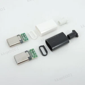 TIPO C USB 3.1 24 pines enchufe macho reparación conector de soldadura tipo C cargador de datos - Imagen 1 de 10