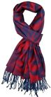 Red Scarf Ladies Blue Abstract Style Animal Print Pashmina Wrap Large Shawl New