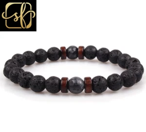 Asgard handgefertigtes Lavasteinarmband - Bild 1 von 6