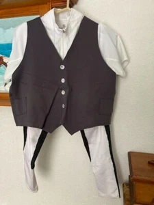 Eqestrian hot weather show outfit grey , Medium - Picture 1 of 1