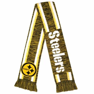 Pittsburgh Steelers Scarf Knit Color Blend - Winter Neck Double Sided Team Logo - Picture 1 of 1