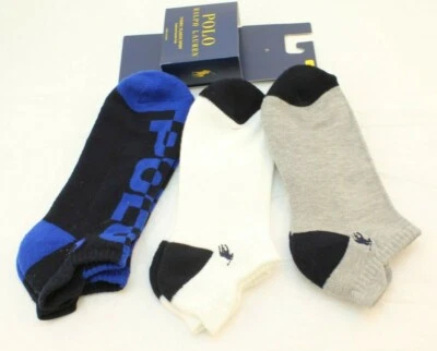 New POLO Ralph Lauren 3 PR Size 6-12.5 Various Colors Classic Sport Men's Socks - Image 1 of 3
