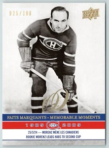 HOWIE MORENZ 2008-09 CENTENNIAL MONTREAL CANADIENS NO 288 GOLD 25/100 94003 - Bild 1 von 2