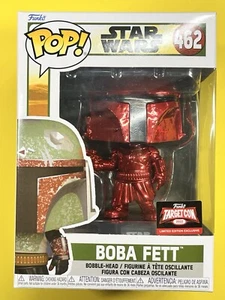Funko Pop! Star Wars - #462 Boba Fett (Red) - 2022 Targetcon Limited Exclusive - Picture 1 of 2