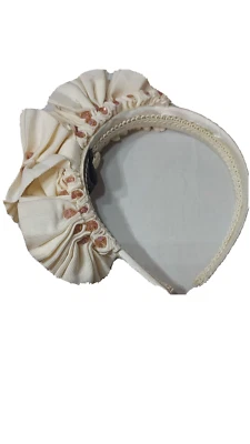 Diadema Mimco Vintage Años 80 Melocotón y Crema Cuentas Satén Retro Valle Estilo Niña Foto 1 de 4