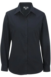 Women's CottonPlus Long Sleeve Twill Shirt - Picture 1 of 9