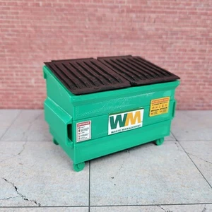 Dumpster with Stickers 1/24 Scale Diorama Garage Dollhouse Accessory - Picture 1 of 13