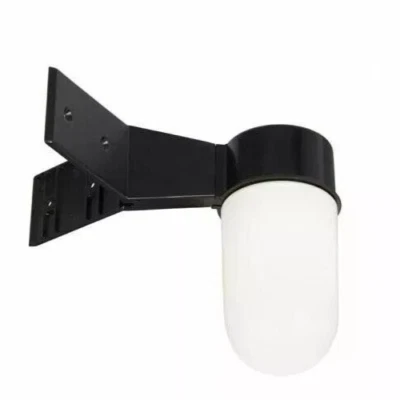 Saxby Ware - Black IP44 Outdoor Corner Mounting Mount Wall Light With LED Lamp - Image 1 of 4