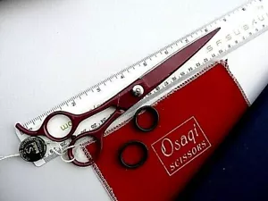Left Hand_8.5" Downward Curved & dog Pet Grooming Scissors/Case - Picture 1 of 4