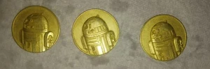 *Mäßig bespielt* Star Wars California Lotterie Münze 2005 R2-D2 goldfarben - Bild 1 von 1