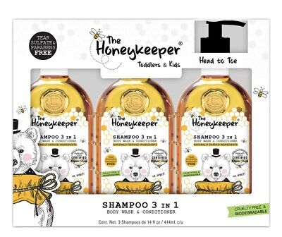 Pack 3 The Honey Keeper Shampoo 3 In 1 - 414 Ml With Chamomile & Organic Honey • 75.67$