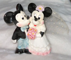 Vtg Disney Kissing Mickey and Minnie Mouse Wedding Figurine Cake Topper CH