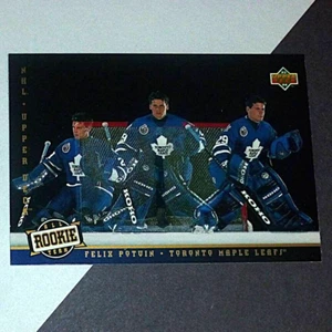 Tarjeta del equipo Felix Potvin 1993-94 All Rookie Upper Deck #285 Toronto Maple Leafs - Imagen 1 de 2