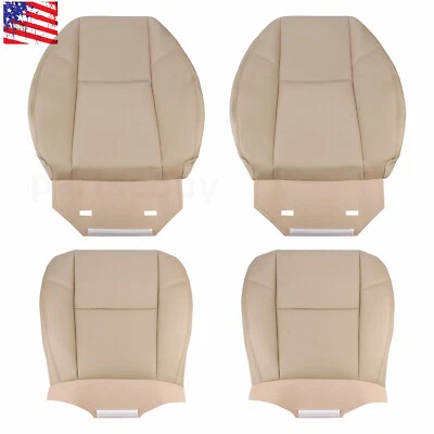 For 2009-2014 Cadillac Escalade Tan Both Side Bottom Upper perforated Seat Cover - Image 1 of 4