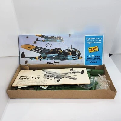 Dornier Do17Z WWII German Bomber The Lindberg Line 1/72 Scale 1967 Model Kit WW2 - Image 1 of 4