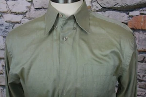 Camicia uomo JOHN W NORDSTROM lussuosa fine su estremità tessuto abbottonata 15,5-33 - Foto 1 di 11