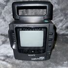 Sony Mega Watchman écran 4,5 pouces FD-525 TV AM FM radio noire vintage sans cordon