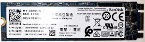 Sandisk x600 m.2 2280 128gb ssd hard drive - Afbeelding 1 van 3