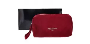 Dolce & Gabbana Burgundy Velvet Make Up Cosmetics Bag **Brand New & Boxed** - Picture 1 of 1