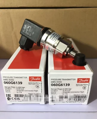 1PC New Danfoss 060G6139 MBS3000 Pressure Transmitter 0-250Bar 4-20mA Brand - Image 1 of 2