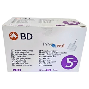 BD Thin Wall  Pennadeln 0,25mm (31G) x 5mm, 100 Stück, PZN: 17490451, NEU  - Bild 1 von 4