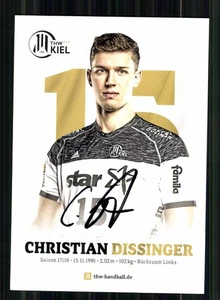 Christian Dissinger THW Kiel 2017-18 Autograph Card Original Signed + A 246872 - Picture 1 of 2