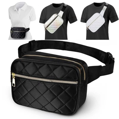 JUEACHY Ladies Womens Bum Bag Waist Fanny Pack Holiday Travel Wallet Money Belt Bumbags