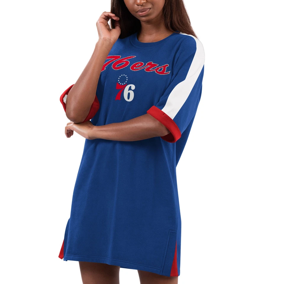 Vestido Deportivo Para Mujer G-III 4Her por Carl Banks Royal Philadelphia 76ers Bandera Foto 1 de 2