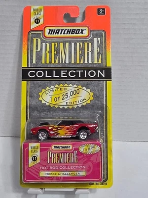 道奇挑战者红色火焰火柴盒高级限量版系列 11 #34314 — 第 1/4 张图片