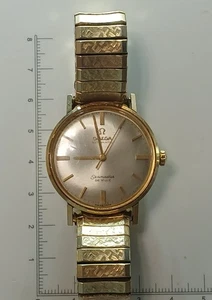 Omega 165.020 Seamaster De Ville automatic 14k mens watch RUNS weighs 54 gr - Picture 1 of 6