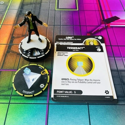 Heroclix Loki SR + Tesseract | 047 s006 | Marvel Studios Disney Plus Super Rare - Image 1 of 4