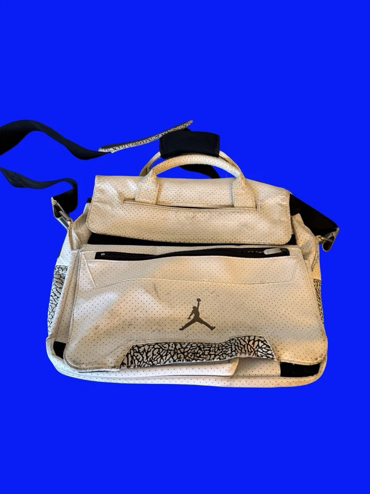 Jordan Vintage 1990’s Leather Laptop/ Book Bag - Image 1 of 4