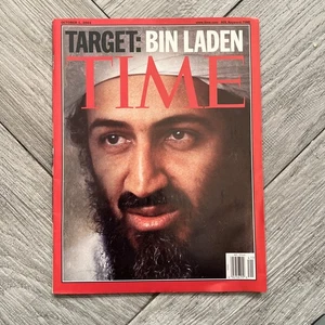 OCTOBER 1 2001 TIME MAGAZINE “BIN LADEN” no mailing label - Picture 1 of 2