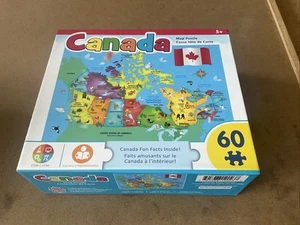 MasterPieces - Esploratori - Mappa Canada puzzle 60 pezzi SPEDIZIONE GRATUITA - Foto 1 di 4