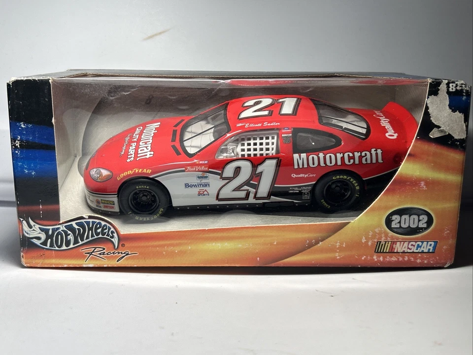 2002 Elliott Sadler #21 Motorcraft Ford 1/24 Diecast Hot Wheels Racing NASCAR - Image 1 of 4