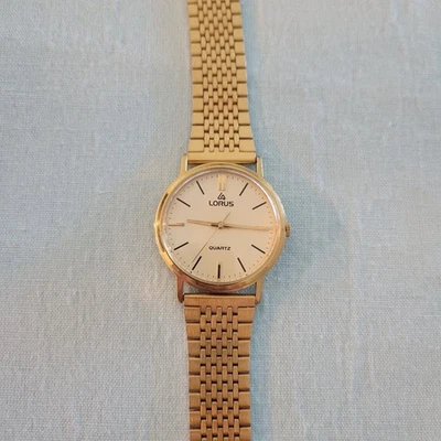 Lorus Men's watch. Yellow gold-plated dress watch. 561-8140 A1  in Excellent Wor - image 1 of 4