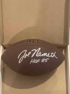 Joe Namath "HOF 85" NY Jets signiert Wilson NFL Football AUTO GTSM SPIELERZERTIFIKAT - Bild 1 von 5