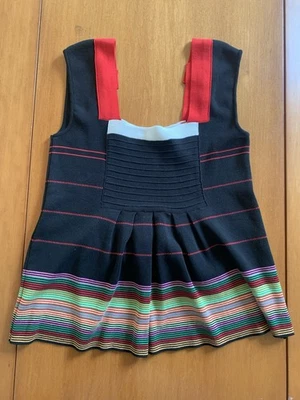 Sonia Rykiel Womens Cotton Colorful Stripe Tank Top Blouse Size Medium - Large - Image 1 of 4