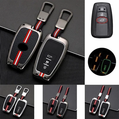 Zinc Alloy Silicone Car Key Fob Case Cover For Toyota Camry RAV4 Avalon 86 C-HR - Image 1 of 4