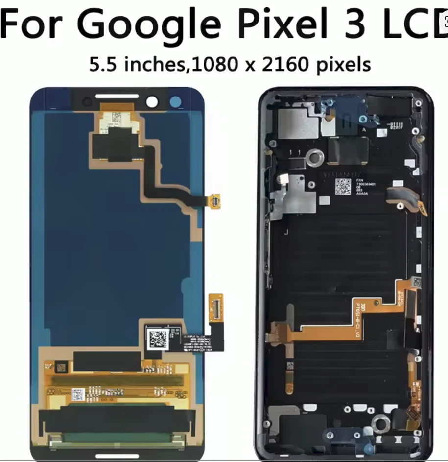 Amoled For HTC Google Pixel 3XL LCD Display Touch Screen Digitizer - Image 1 of 1