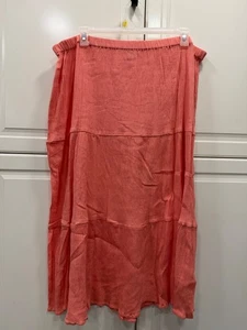 Falda coral CW Classics para mujer 3X 100 % algodón - Imagen 1 de 3