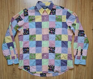 POLO RALPH LAUREN HEMD XL auch XXL Patchwork Shirt TOPZUSTAND 2XL - Bild 1 von 9