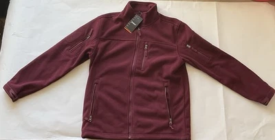 NWT Tacvasen Tactical Fleece Jacket Zip Up Burgundy S Outdoor Sport Hiking - Image 1 of 4