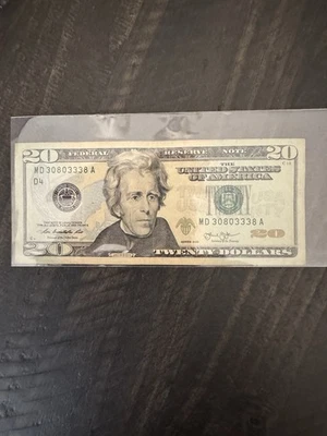 $20.00 Trinary Serial #30803338 Series 2013 4-of Kind&2 pairs only 0.15% Have - Image 1 of 2