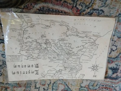 Mapa hecho a mano del Imperio Romano en latín Foto 1 de 4