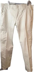 Lee Pants Mens 34x30 Beige Extreme Comfort Straight Fit Flat Front Stretch - Picture 1 of 9